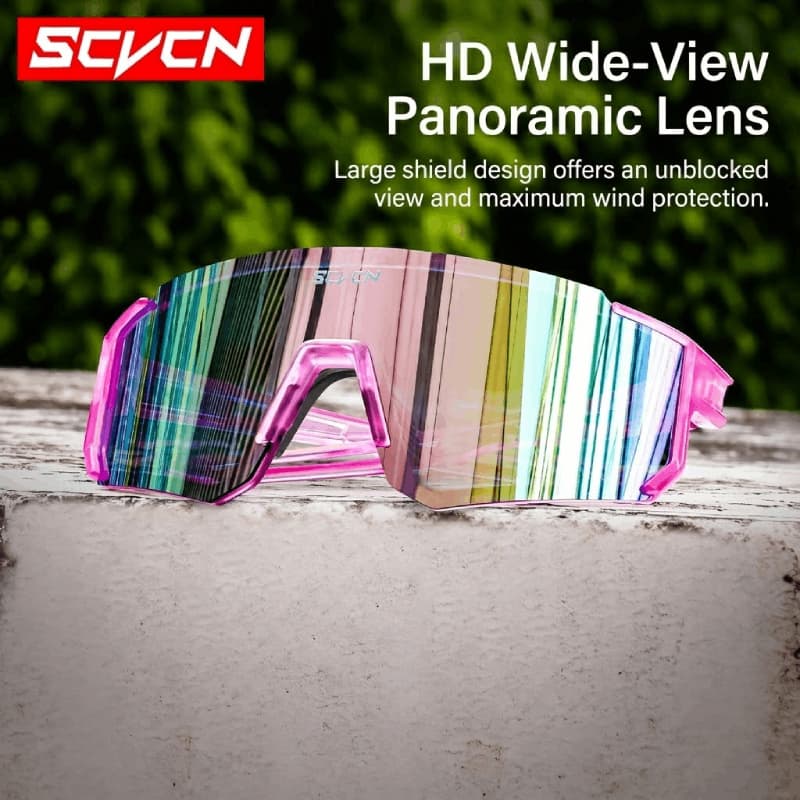 Scvcn UV400 Óculos De Sol Para Ciclismo Homens , Verão , Esportes Ao Ar Livre , Bicicleta , Proteção Elegante E Confortá