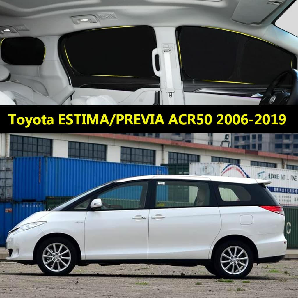 Pára-Sol Do Carro Para Toyota ESTIMA/PREVIA ACR50 2006-2019 Cortina De Totalmente Blackout Proteção Solar Privacidade Ac