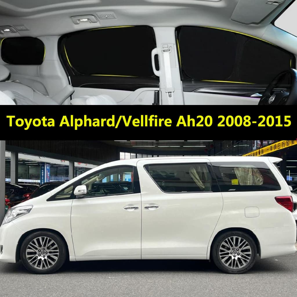 Pára-Sol Do Carro Para Toyota Alphard/Vellfire Ah20 2008-2015 Cortina De Totalmente Blackout Proteção Solar Privacidade 