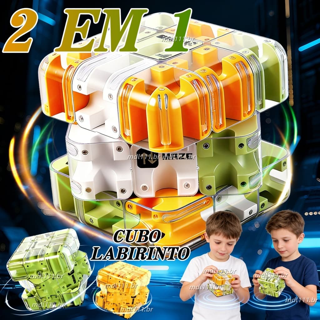 3D Cubo Mágico Pinball Labirinto Brinquedo Rolando Quebra-Cabeça Engaging Cérebro Teaser O Reconhecimento Espacial