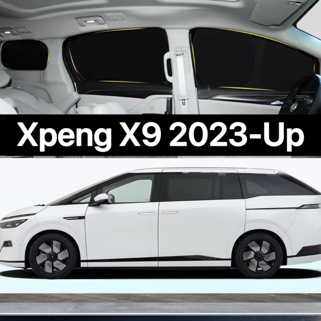 Pára-Sol Do Carro Para Xpeng X9 2023-UP Cortina De Totalmente Blackout Proteção Solar Privacidade Acampamento Janela Lat