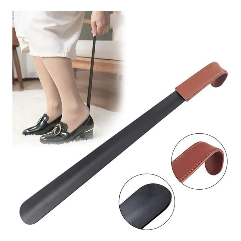 Calçadeira De Sapatos 42cm Inox Calçar Calçado Sapato Longa