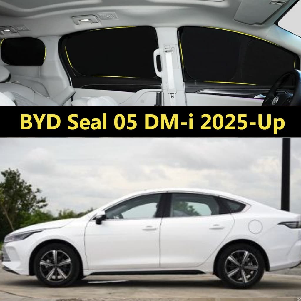Pára-Sol Do Carro Para BYD Selo 05 DM-i 2025-Up Cortina De Totalmente Blackout Proteção Solar Privacidade Acampamento Ja