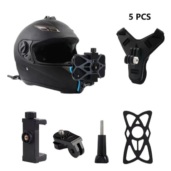 Suporte de Capacete De Montagem No Queixo Câmeras E Telefones De Ação