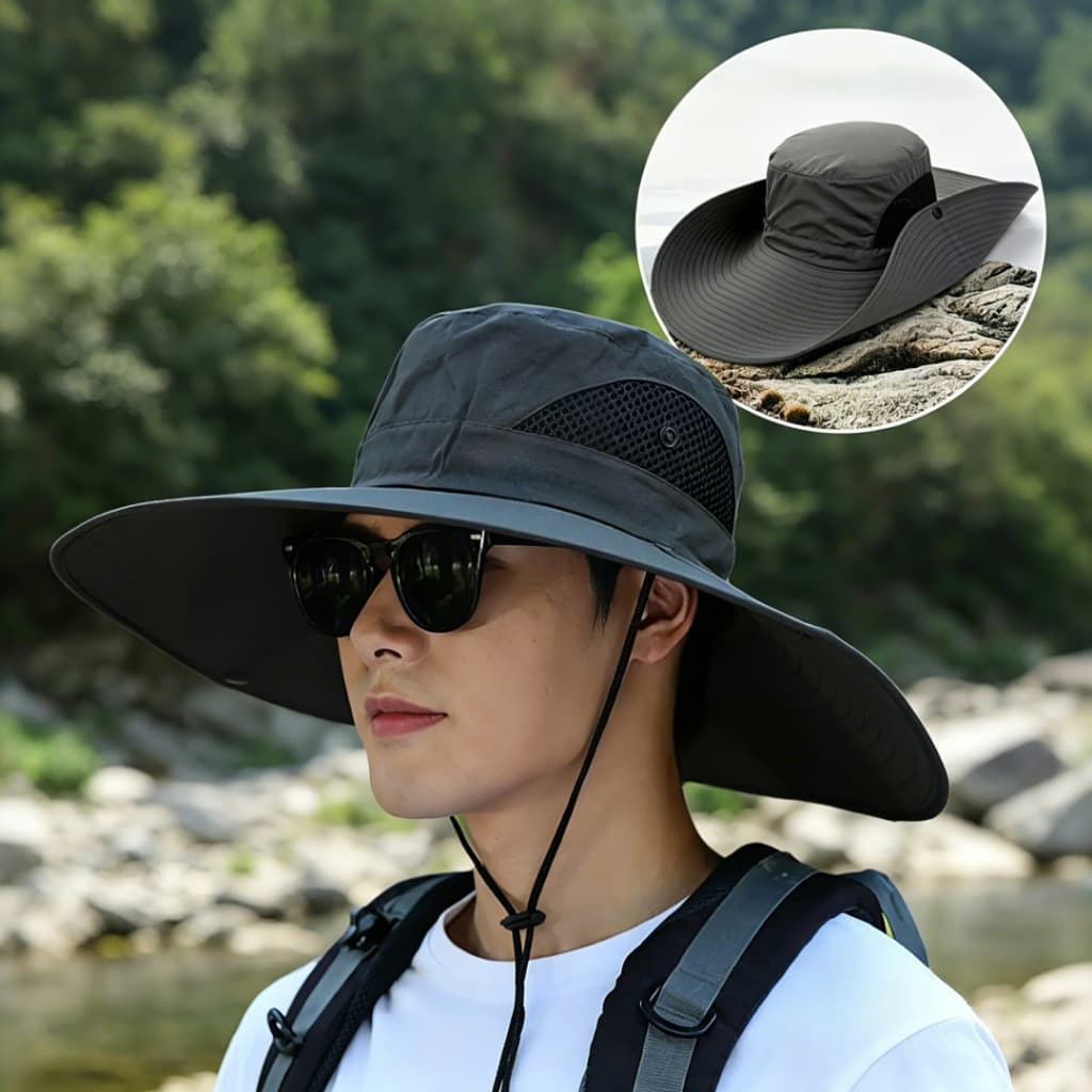 Chapéu De Sol Verão Ao Ar Livre Aba Grande Caminhadas Pesca Viagem De Jardinagem