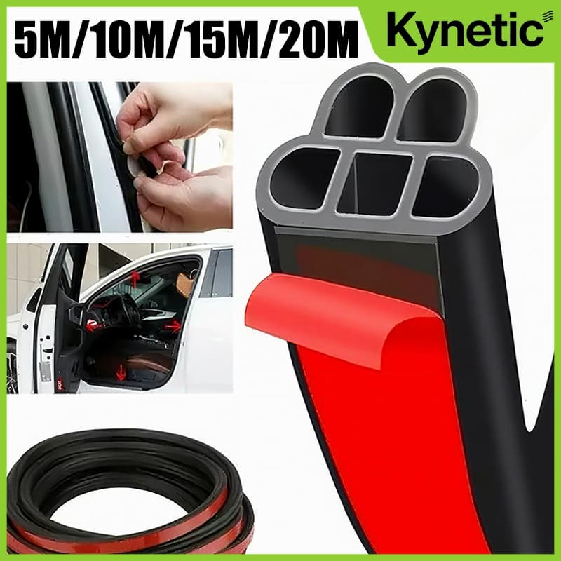 5/10/15/20M Tira De Vedação De Borracha - Som Engrossado Anti Ruído Borracha Auto Em Forma - Três Camadas À Prova