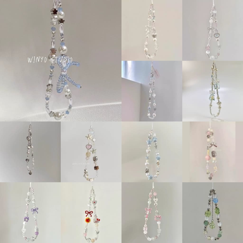 Bonito Rosa Arco Oco Olá Kitty Telefone Corrente Sanrio Corda Nó Cordão Pulseira Chaveiro Fone De Ouvido Caso Saco Pinge