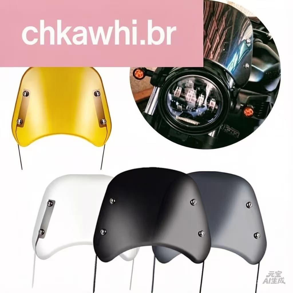 Universal Motocicleta Pára-Brisas Moto Defletor De Vento Dianteiro Para Suzuki N4V9