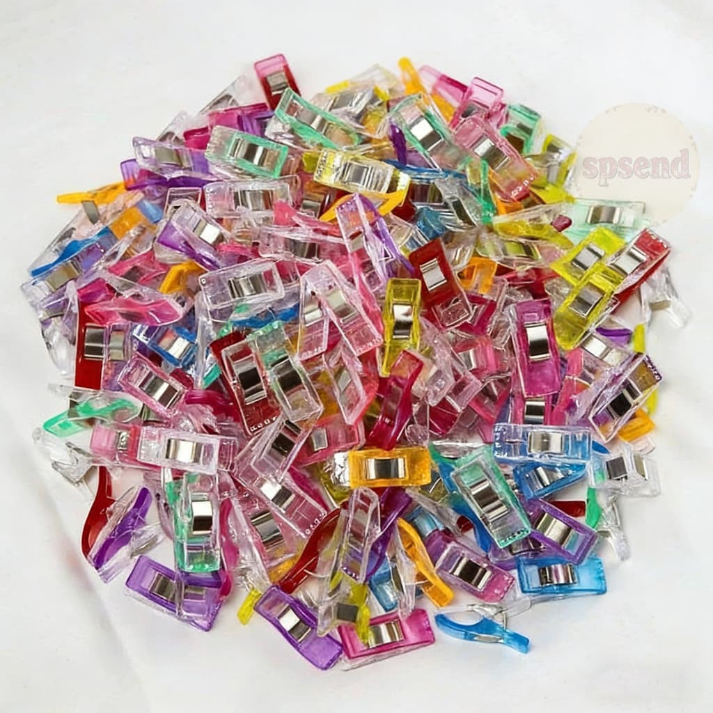 50 Peças De Clipes De Machado De Plástico-Fivelas Versáteis De Retalhos Para Costura E Artesanato De Papelaria