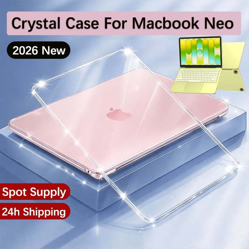 Capa Cristal/Fosco Para Macbook Neo 2026 13 Polegadas A3404 Anti Impressão Digital E Protetora Contra Arranhões