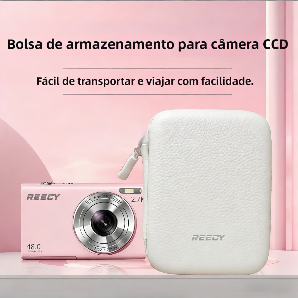 Estojo Câmera REECY À Prova de Água | Compatível com Sony Canon Kodak IWEUKJLO | Com Bolso