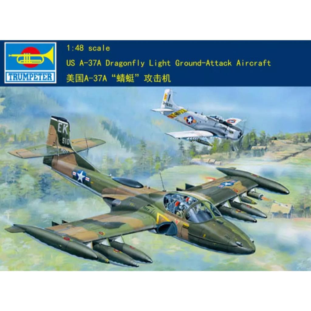 Trompetista 02888 1/48 US A-37A Aeronave De Ataque Terrestre Leve Libélula