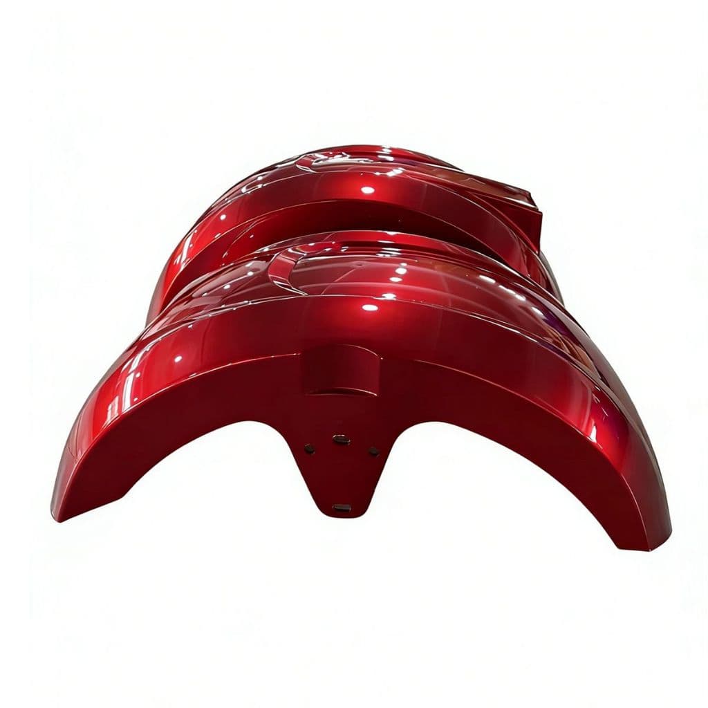 Par De Pára-Lamas Dianteiros E Traseiros Vermelhos Para Motocicletas