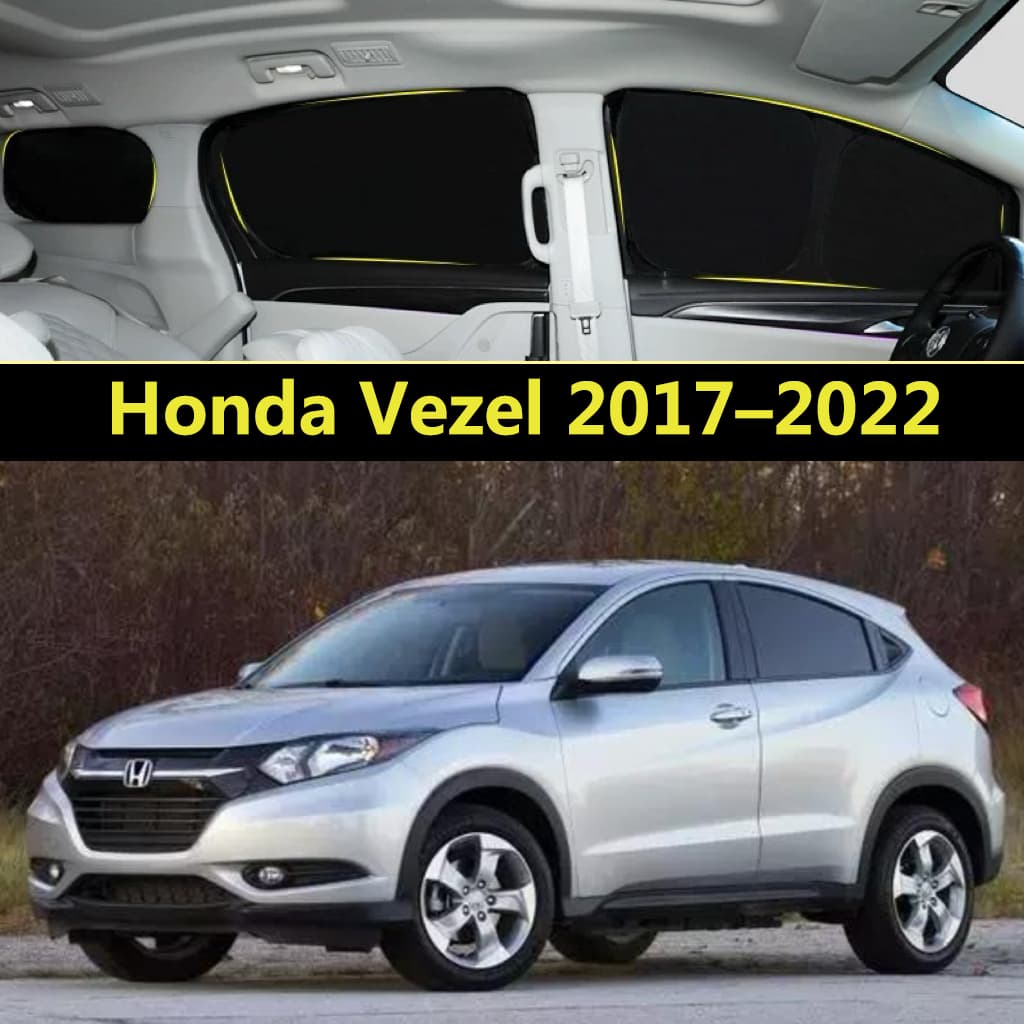 Pára-Sol Do Carro Para Honda Vezel 2017 – 2022 Cortina De Totalmente Blackout Proteção Solar Privacidade Acampamento Jan