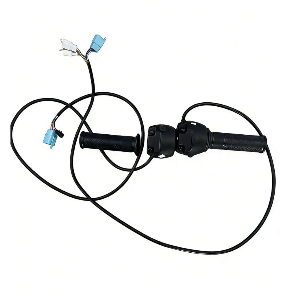 Par De Punhos De Acelerador Elétrico Com Cabos E Interruptores