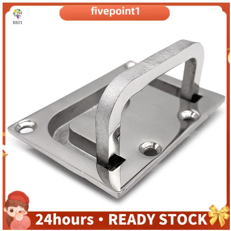 Aço Inoxidável 316 Escotilha De Anel De Elevação Embutida Puxador Alça Armário Barco Hardware Marítimo