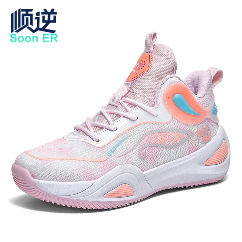Tênis de Basquete Masculino Feminino Sapatos de Basquetebol de Sola de Borracha Homens Mulheres Botas de Combate Real