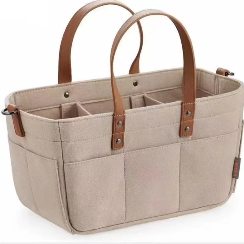 Cesta Organizadora De Feltro Para Bebês Saco De Fraldas Com Cabo Caddy Trocador Crianças