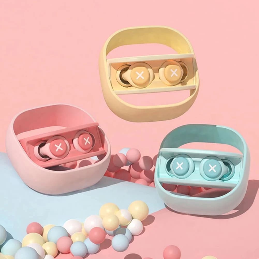 Tampões Auriculares De Silicone Isolamento Acústico Redução De Ruído Com Esponja Macia Protetor Auricular