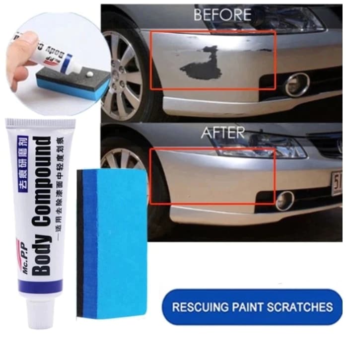Esponja grátis Removedor De Arranhões De Carro Kit De Reparo De Tinta De Corpo Composto Acessórios Automáticos