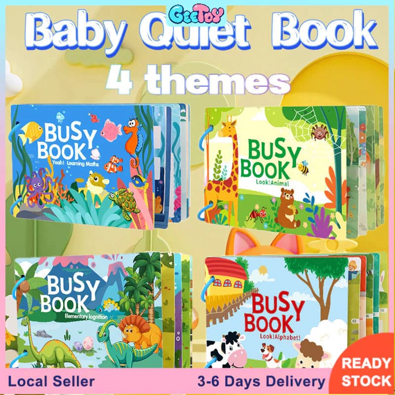 Livros de Atividades Montessori – Livros Silenciosos para Educação Infantil e Iniciação Cognitiva