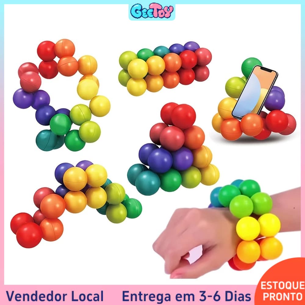 Cubo De Bola Mágica DIY Quebra-Cabeça Variedade Inteligência Alívio Do Estresse Brinquedos Educativos Para Crianças