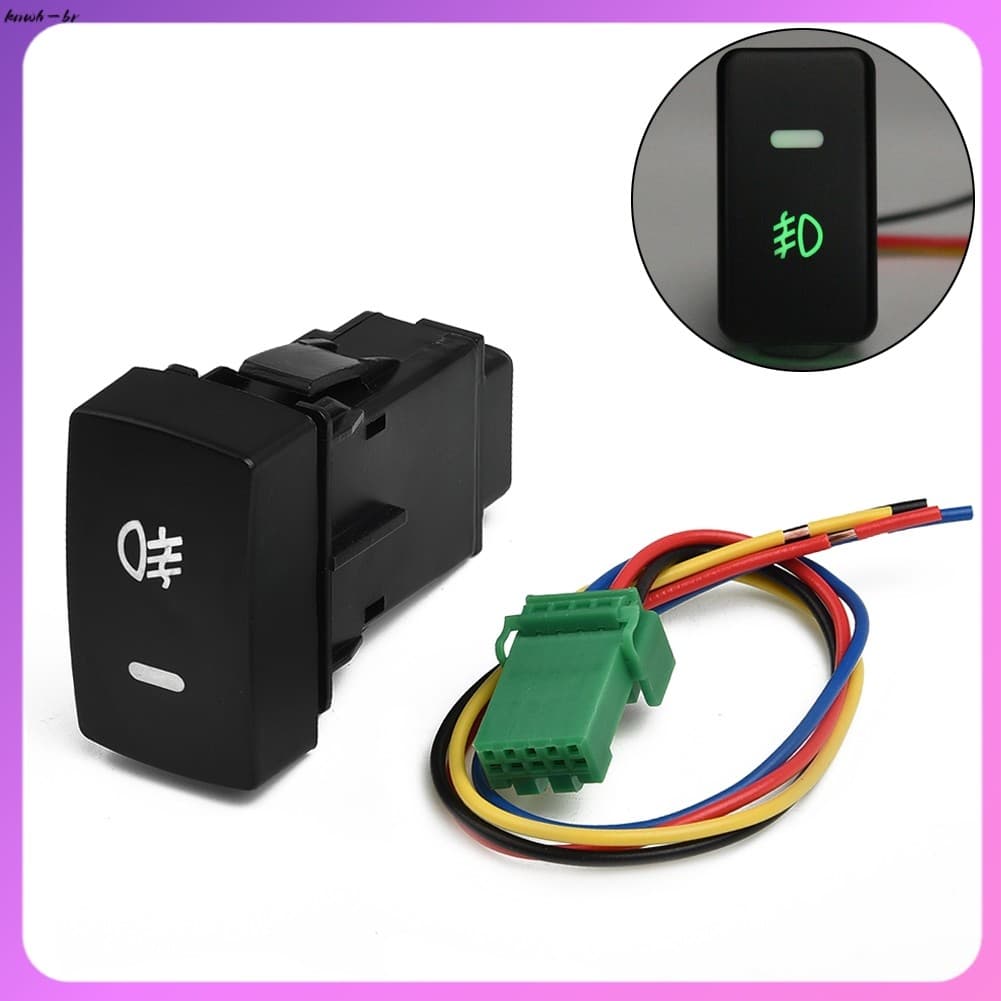 Interruptor De Luz De Nevoeiro Com Botão LED De 5 Pinos Para Carro Fio Civic Accord CRV [knwh-br]