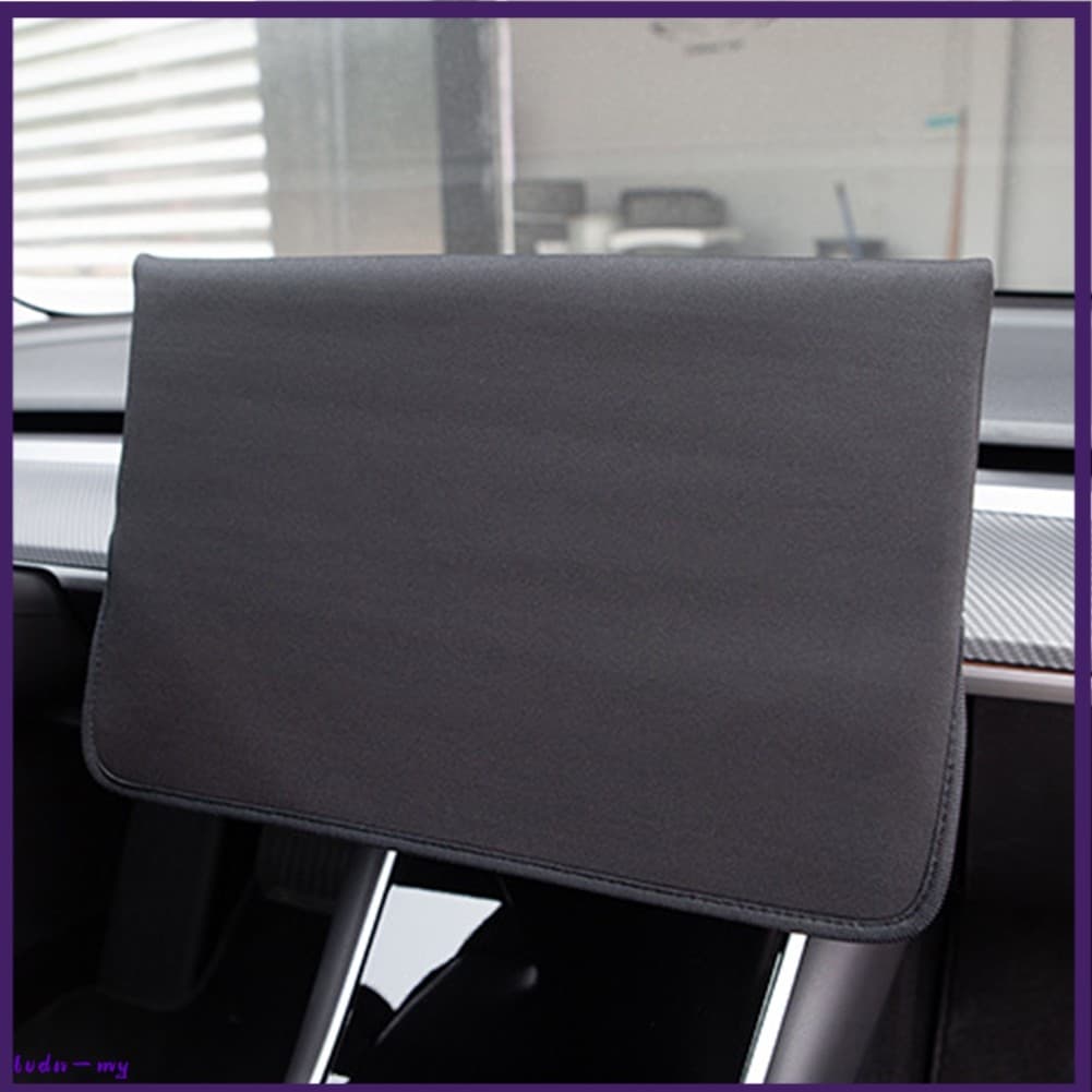 [my] Capa De Tela De Exibição Do Console Central Carro Anti-Sol Para Tesla Modelo 3 Y