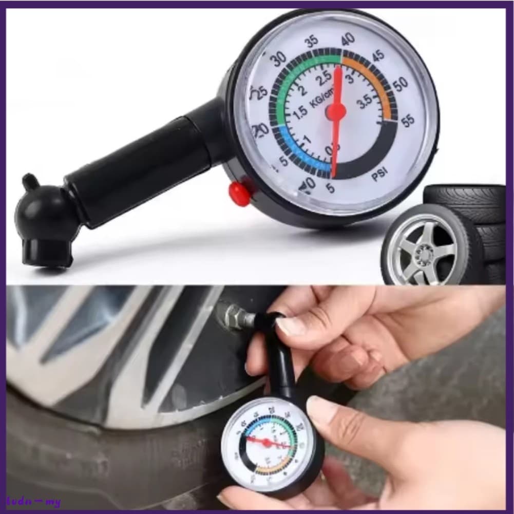 ️ Medidor De Pressão De Pneu De Carro Ponteiro Deflação De Pneus Inflação Automotivos [Meu]