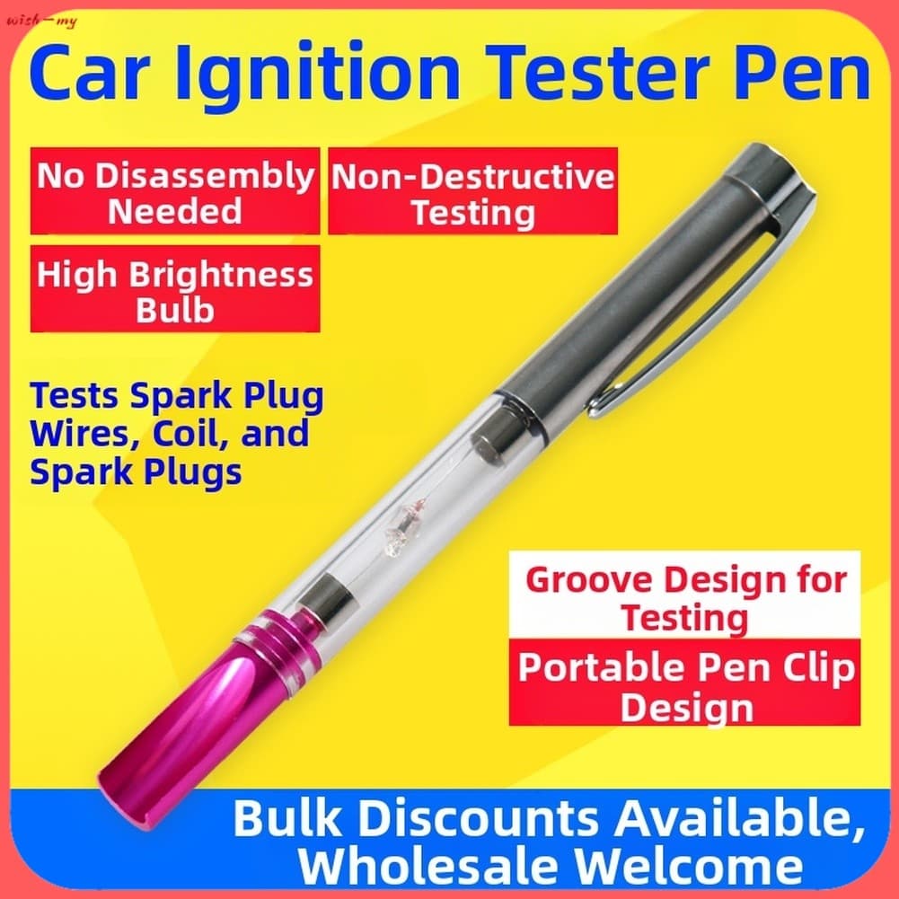 ️ Caneta Testadora De Ignição De Alta Tensão Automotiva , Componente De Faísca , Ferramenta De Diagnóstico De Fio [Meu]