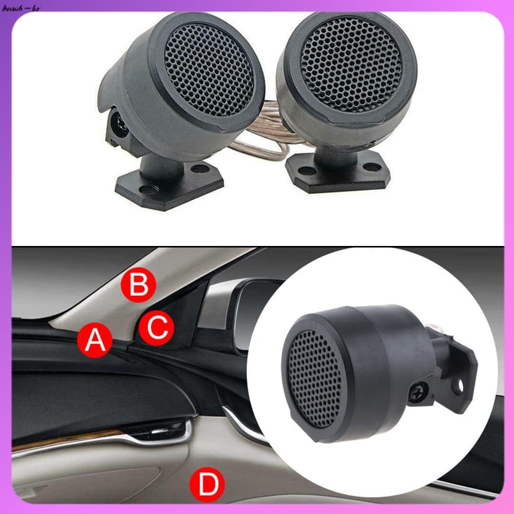 ⚡ Venda Quente 1 Par De Alto-Falantes Tweeter 500W Dome 12V Falante Estéreo Para Áudio De Carro [knwh-br]