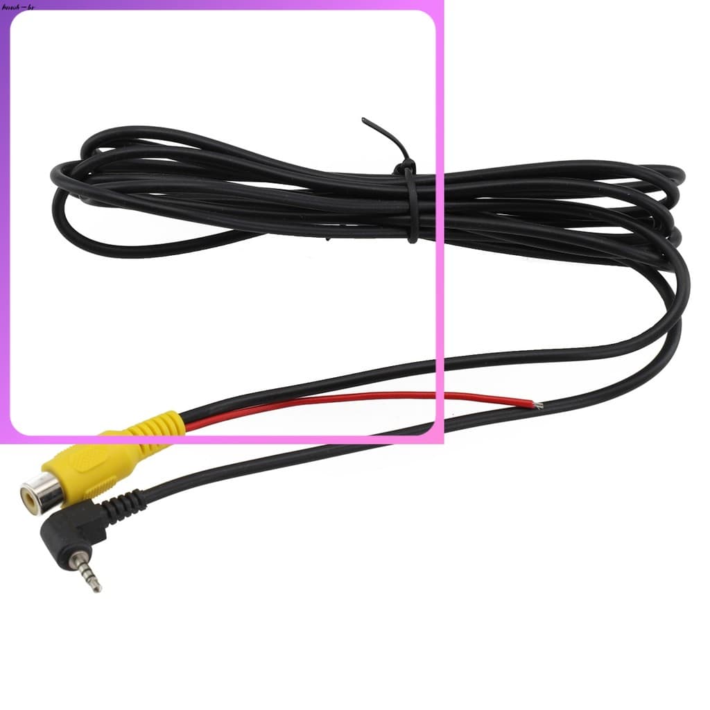 ⚡ Venda Quente Para RCA 2.5mm AV Conversor Cabo Visão Traseira Do Carro Câmera De Estacionamento Reverso DVR [knwh-br]