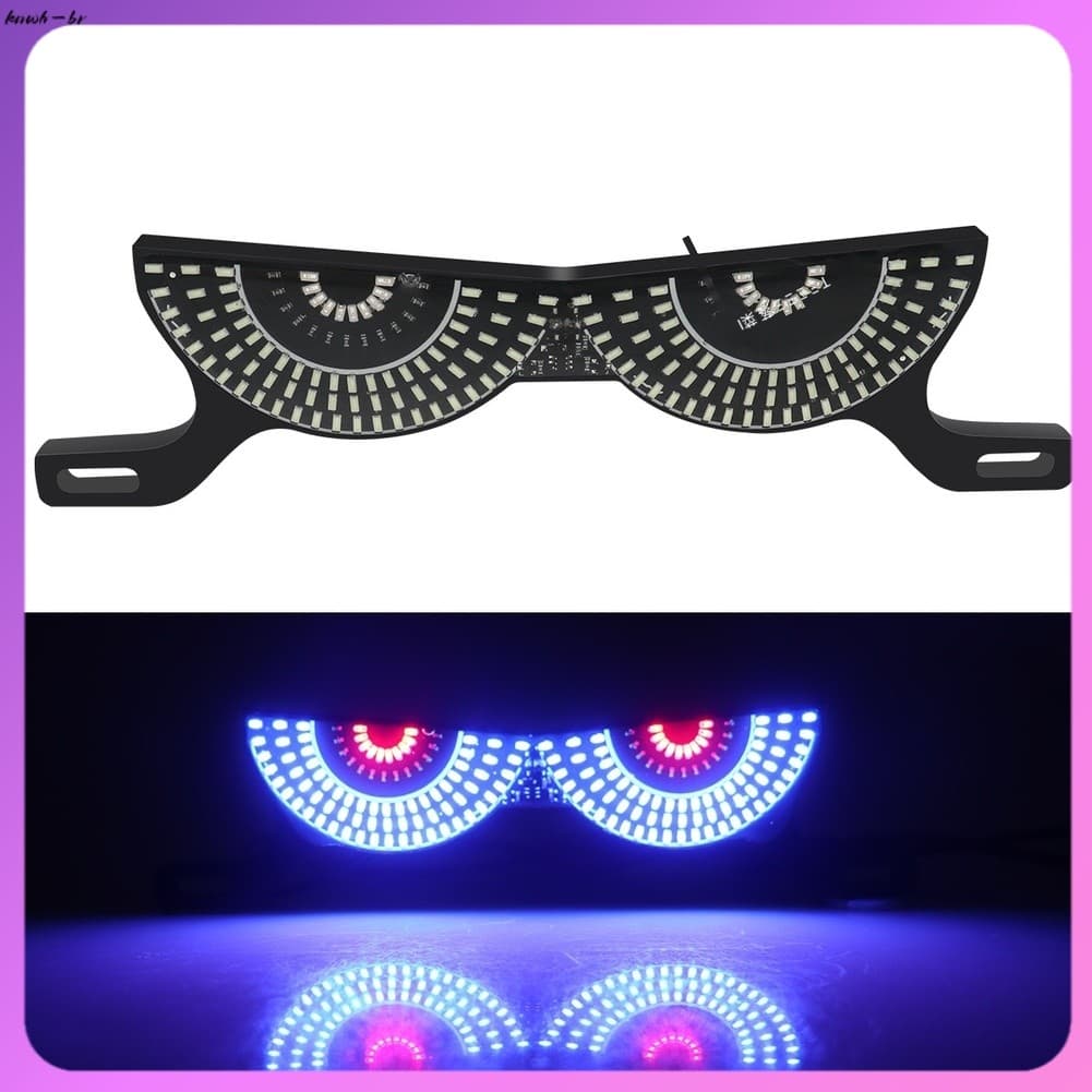 ⚡ Venda Quente Motocicleta LED Devil Eye Placa De Licença Parafuso Lâmpada Decorativa À Prova D'água RGB [knwh-br]