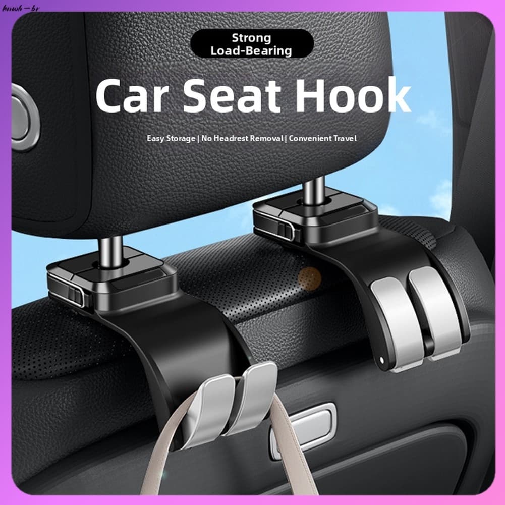 ❤️ Conjunto De Ganchos Para Encosto De Cabeça De Carro , 4 Unidades , Multifuncional , Armazenamento De Gancho Traseiro 