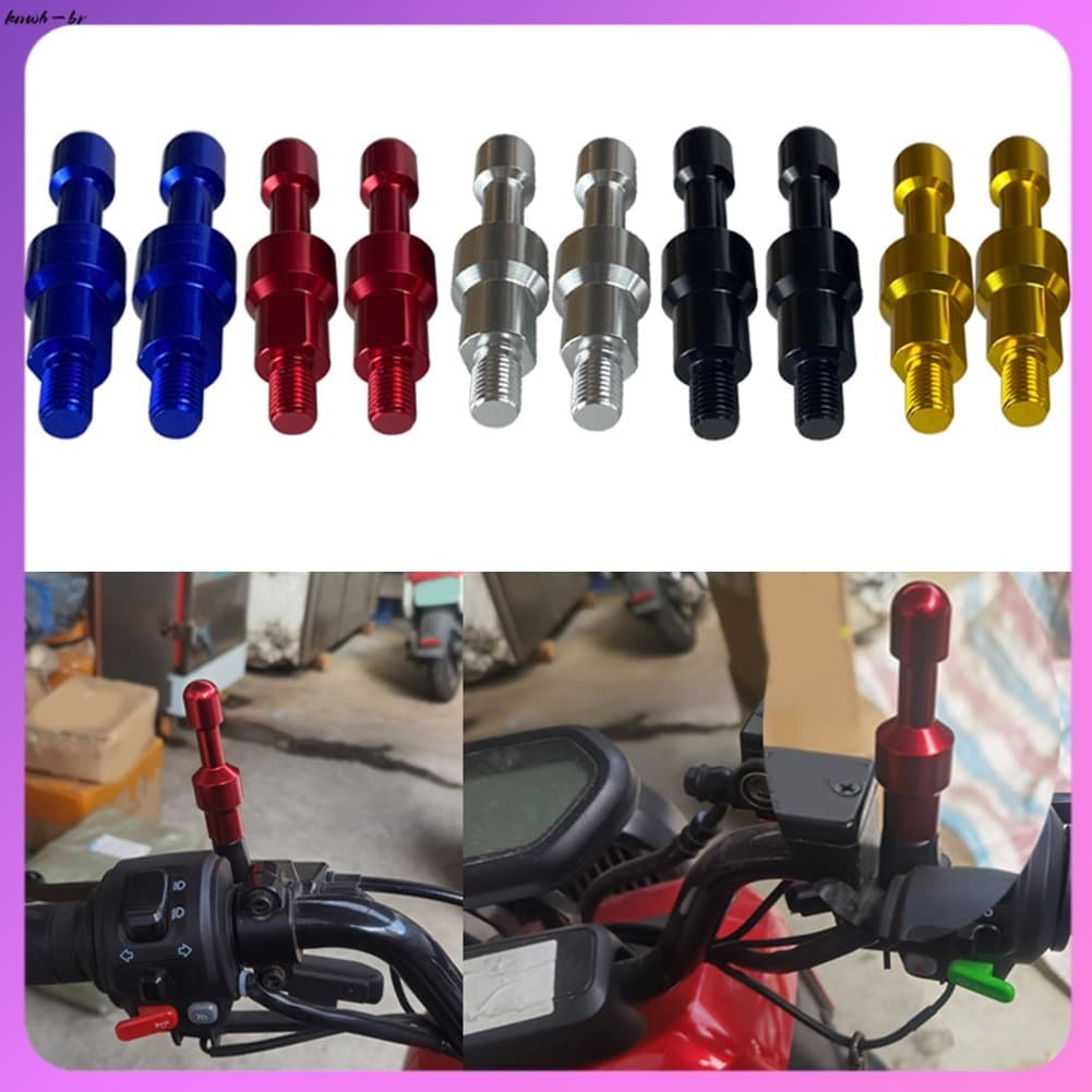 [xinping] 2 Unidades M10 Motocicleta CNC Alumínio Espelho Retrovisor Buraco Parafusos Decorativos Capa [knwh-br]