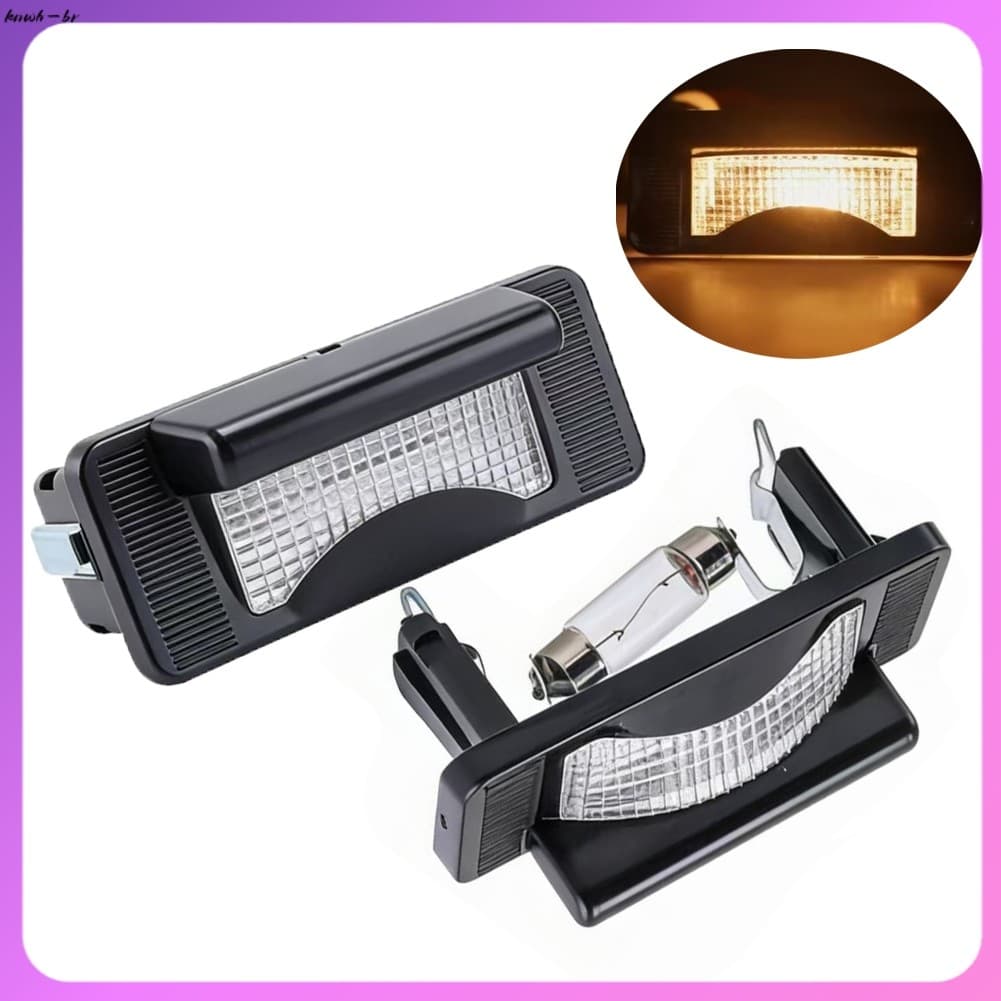 [xinping] 2x Conjunto De Luzes De Placa Com Lâmpadas 9018200156 Para MERCEDES Sprinter 95-06 [knwh-br]