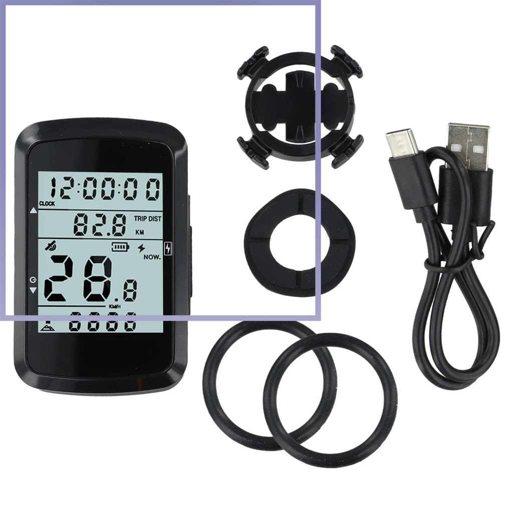 Velocímetro E Odômetro GPS Para Computador Sem Fio Bicicleta Com LCD De 2.4 Polegadas