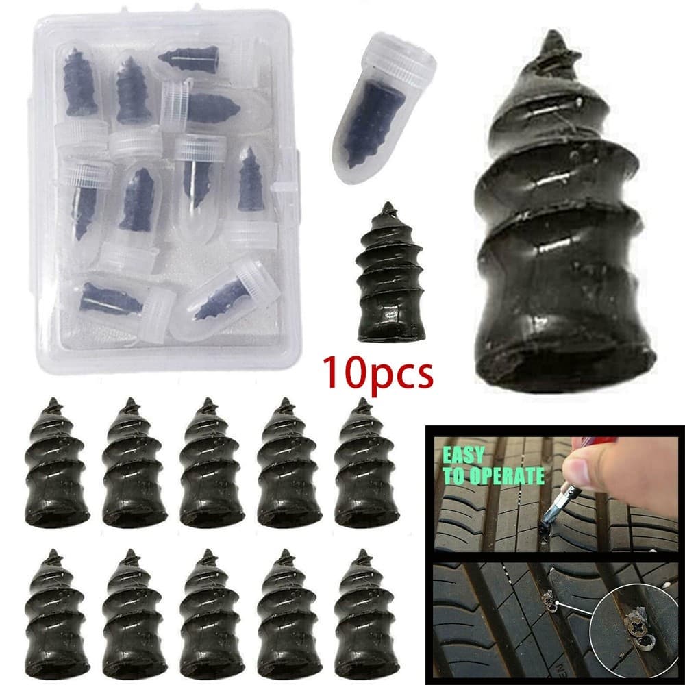 Mrbunny10pcs Reparação De Pneus A Vácuo De Carro Sem Câmara De Ar Unhas De Borracha S/L