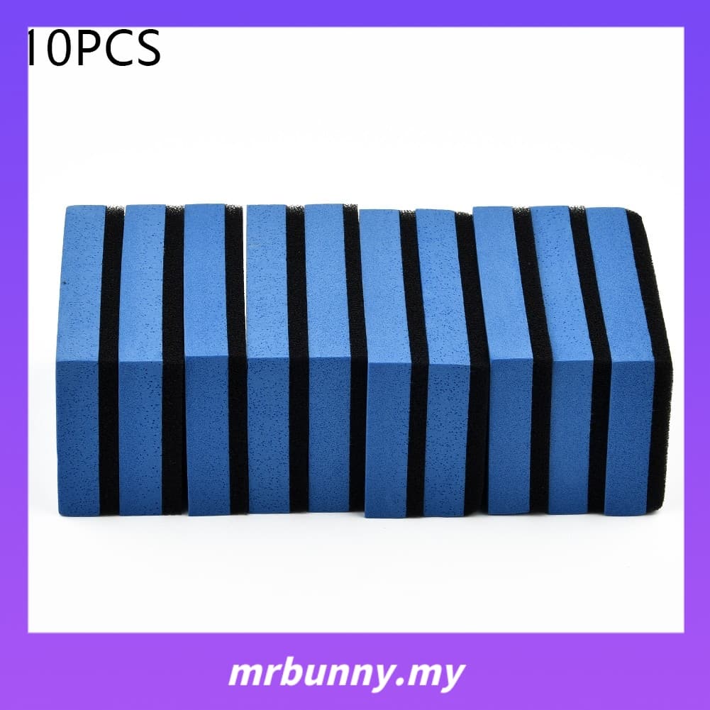 Mrbunny10pcs Carro Revestimento Cerâmico Esponja Vidro Nano Cera Casaco Aplicador Almofadas De Polimento