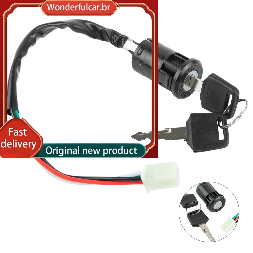 [WDFU] Interruptor Elétrico Para Motocicleta 2 Chaves 4 Fios ATV Quad Dirt Bike