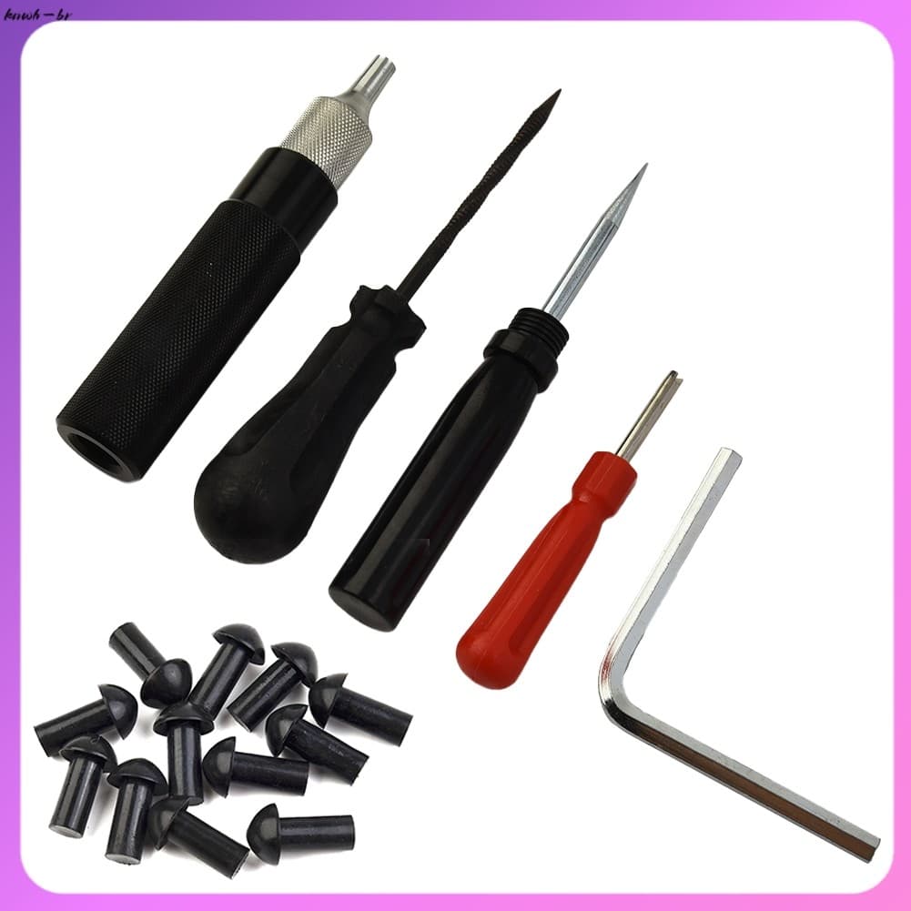 ⭐ oww-br Ferramentas De Reparo De Pneus A Vácuo Para Motocicleta E Carro , Bico De Sonda De Cogumelo Punção