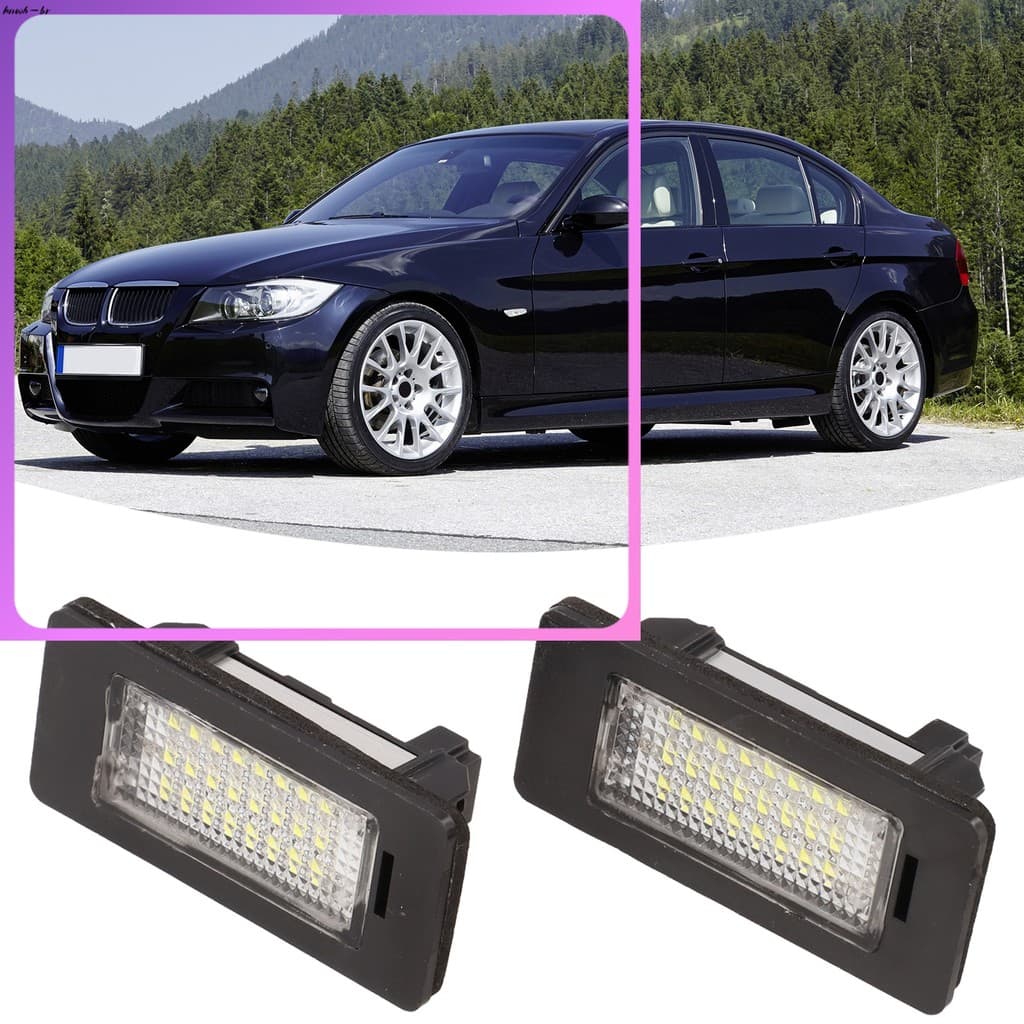 ⭐ oww-br 2 Pçs 24LED Luz De Número Da Placa De Licença Para BMW E90 M3 E92 E70 E39 F30 E60 E61 E93