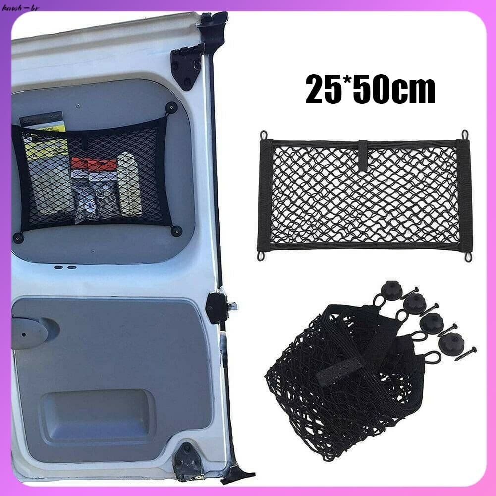 ⭐ oww-br Rede De Armazenamento Elástica Extra Grande Para Van De Carga Barco Caravana De Casa Móvel Motorhome