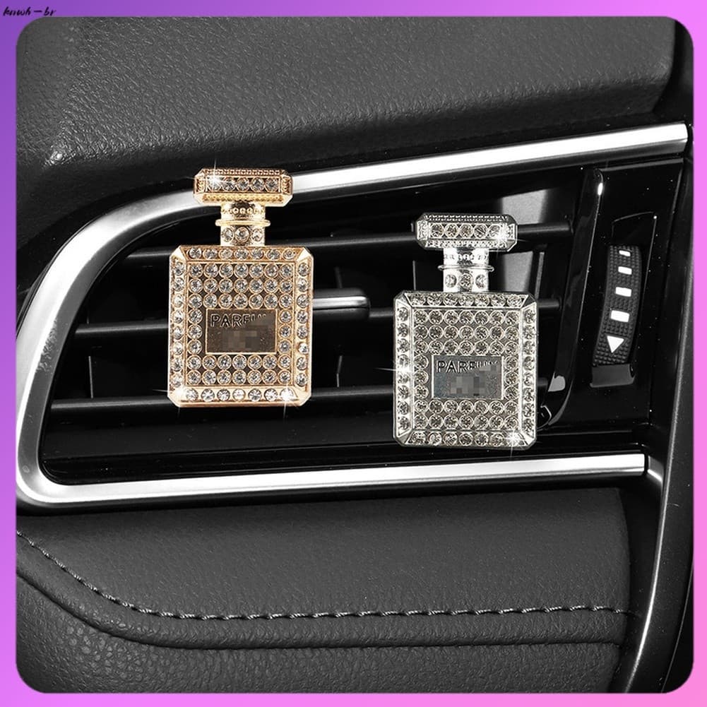 ⭐ oww-br Para Cristal Clipe De Ventilação De Ar Carro Suporte De Perfume Aromaterapia Perfumada De Lavanda