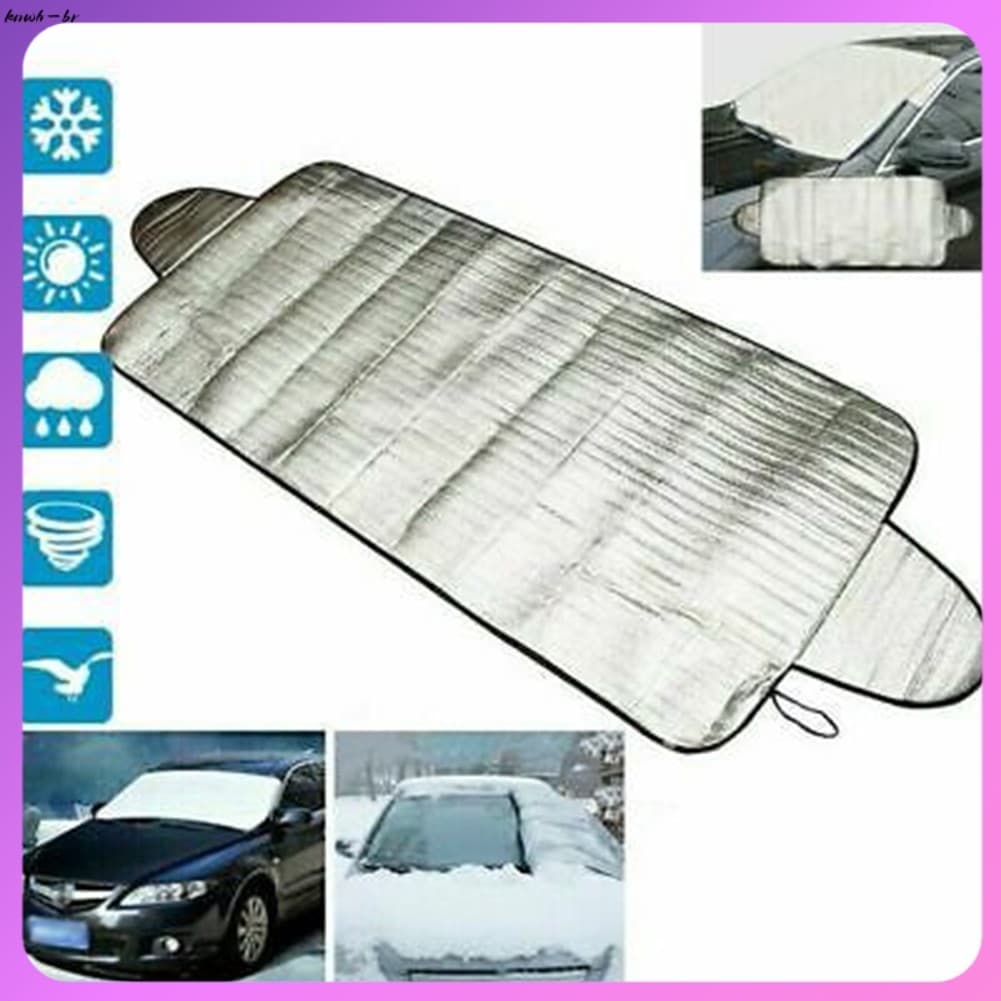 ⭐ oww-br Pára-Brisas Do Carro Brisa Geada Capa Gelo Neve Escudo Protetor Dianteiro