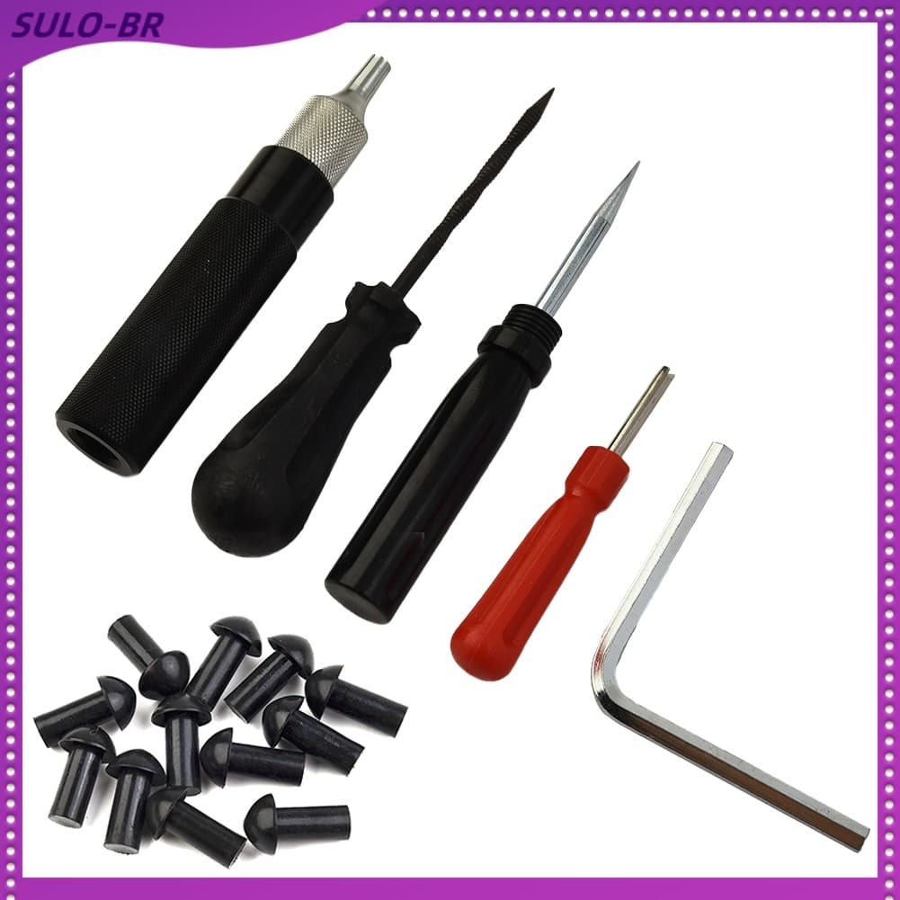 ⚡ Shopping-br Ferramentas De Reparo De Pneus A Vácuo Para Motocicleta E Carro , Bico De Sonda De Cogumelo Punção