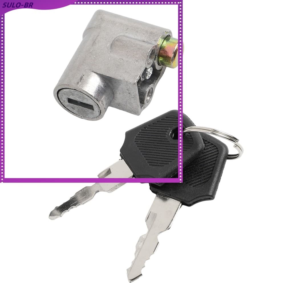 ⚡ Shopping-br Bloqueio De Caixa De Pacote De Segurança De Bateria Com 2 Chaves Para Scooter Elétrica De Motocicleta