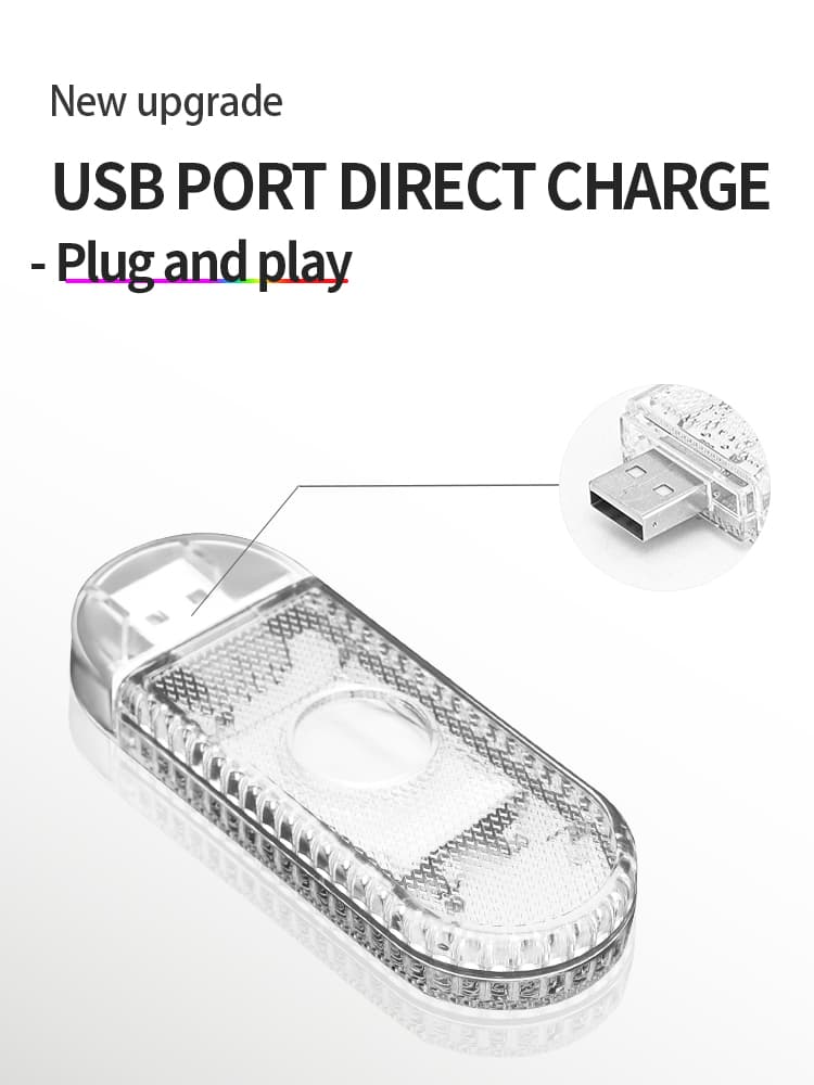 6LED Luzes de Toque Recarregáveis para Teto da Cúpula Carro com USB Carregamento Direto Lâmpadas de Leitura Mini