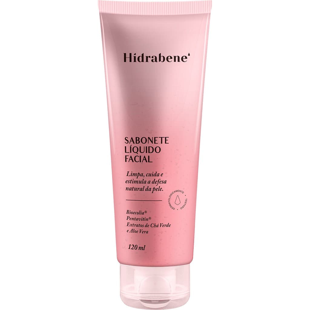 Sabonete Líquido Facial Hidrabene Hidratante Vegano Aleo Vera 120ml