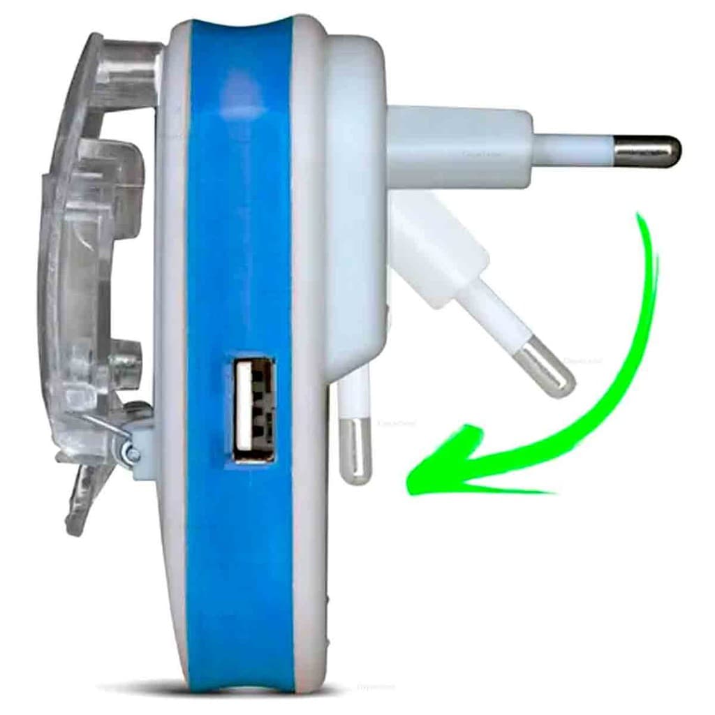 LCD carregador universal para todos os tipos de baterias AZUL